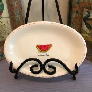Rae Dunn “Watermelon”  Oval Plate NEW!